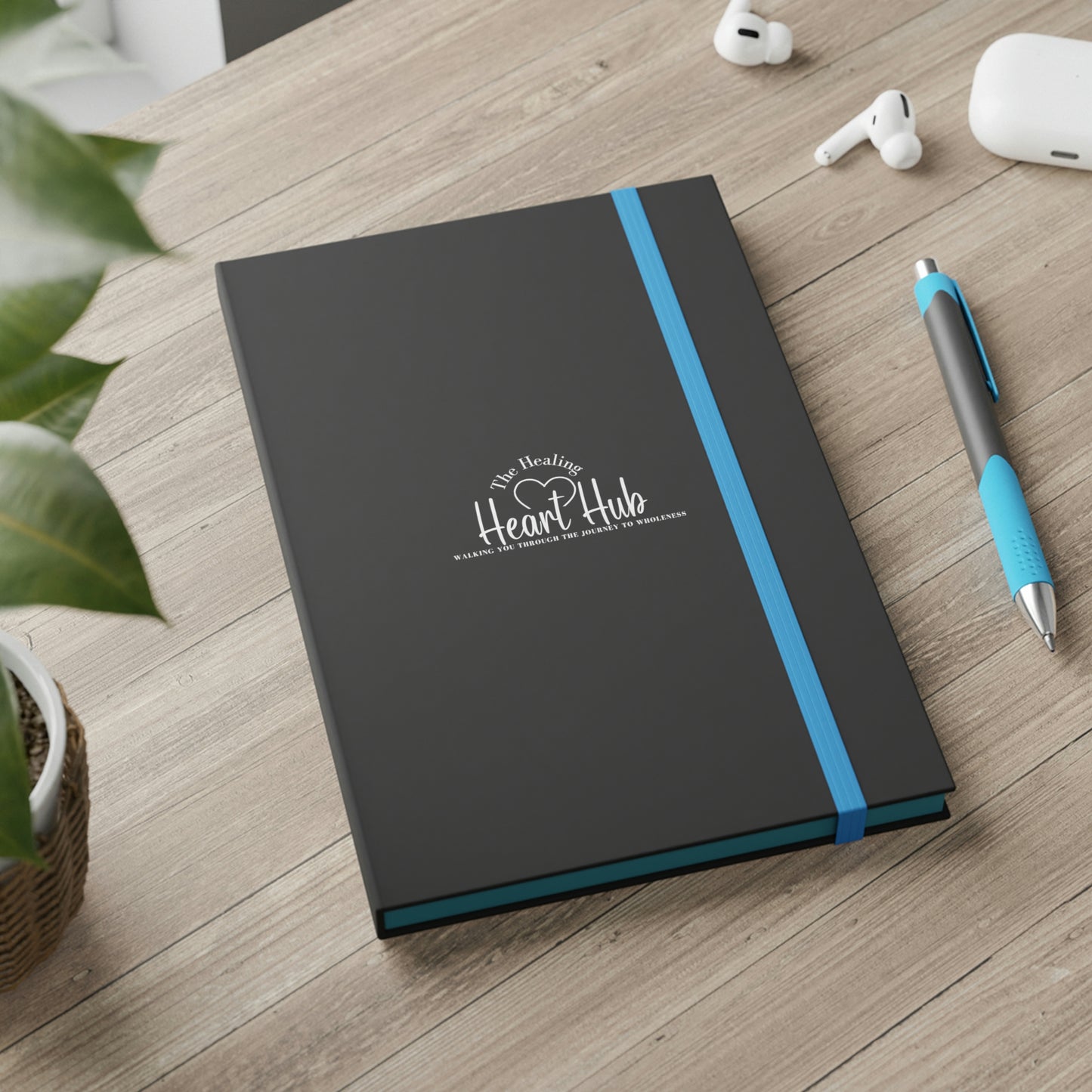 Healing Heart Color Contrast Notebook - Ruled