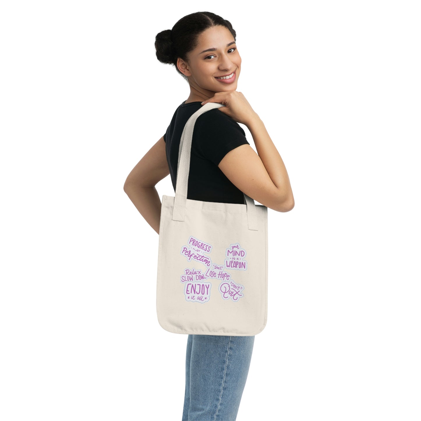 Motivational Organic Tote Bag