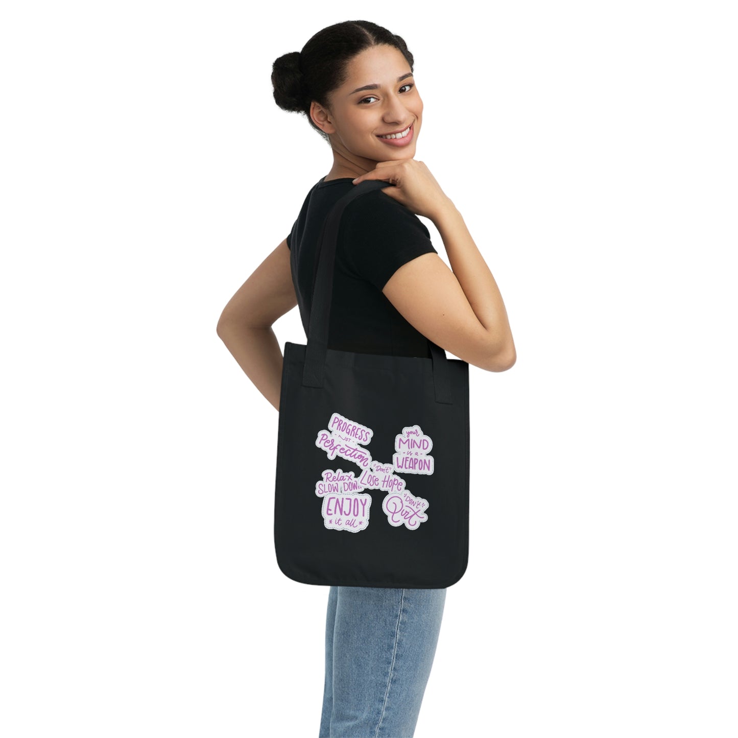 Motivational Organic Tote Bag