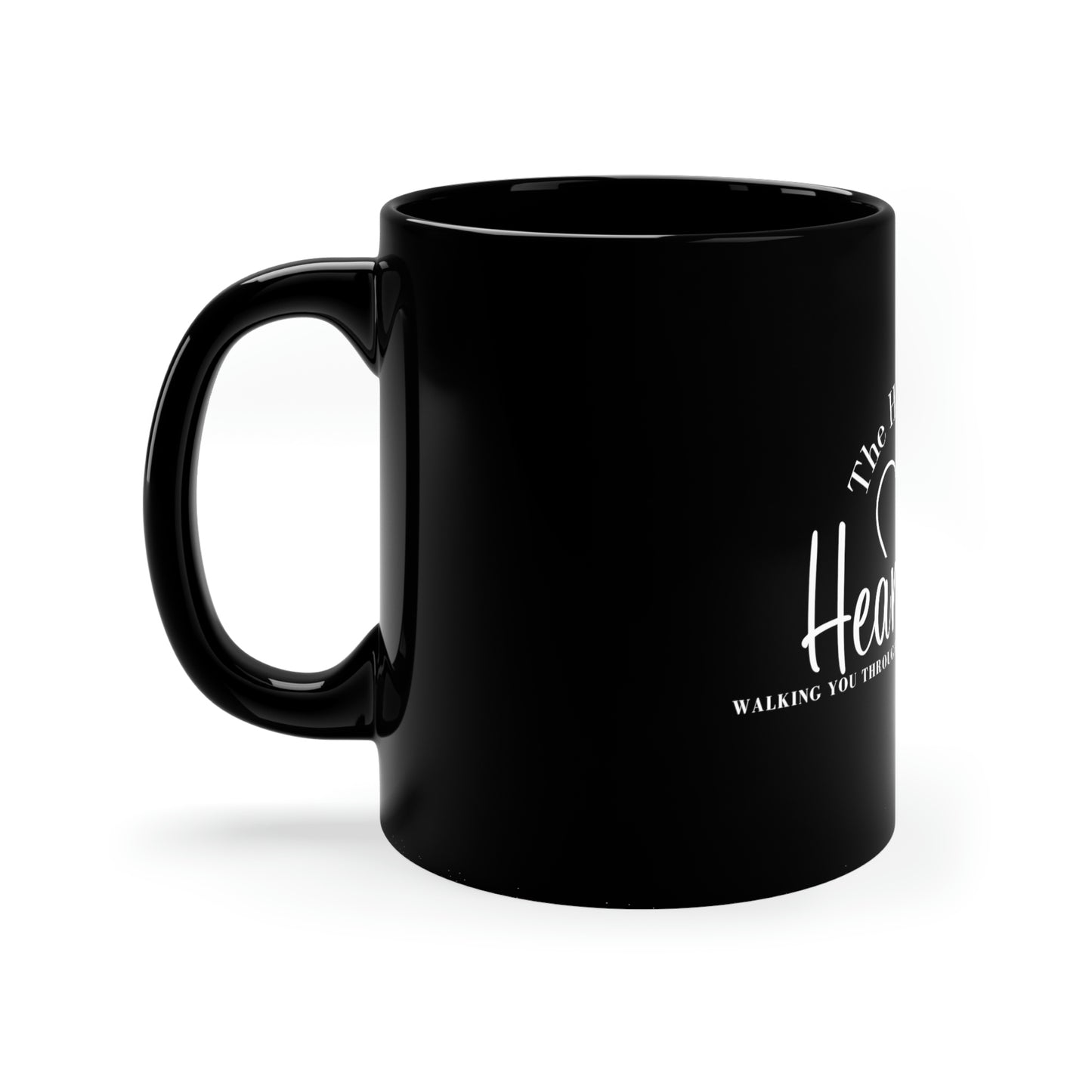 Healing Heart Black Mug